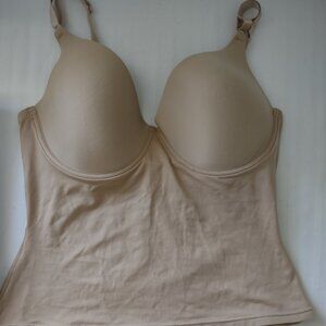 Flexees Womens UW Shapewear Bra Tan-Nude Sz 38C
